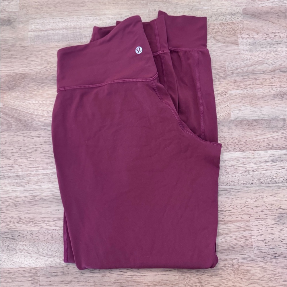 Lululemon Align joggers - deep red, size 6